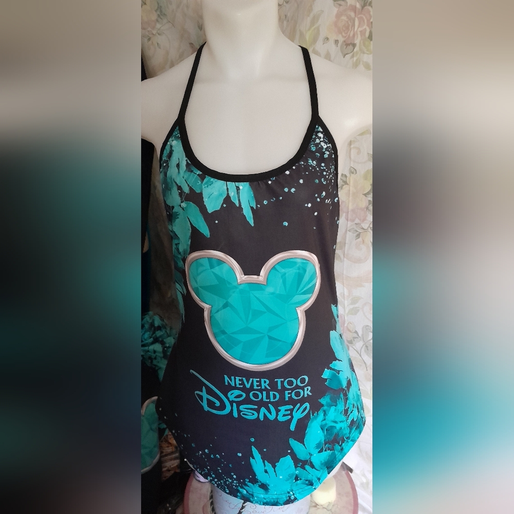 Never Too Old for Disney Mickey Mouse Tank Top & Leggings Set Size XS